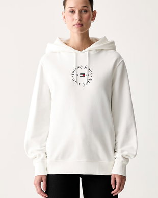 Tommy Jeans hanorac cu glugă pentru femei, cu bumbac