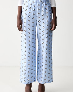MM by Max Mara pantaloni pentru femei din mătase MMLADATTI