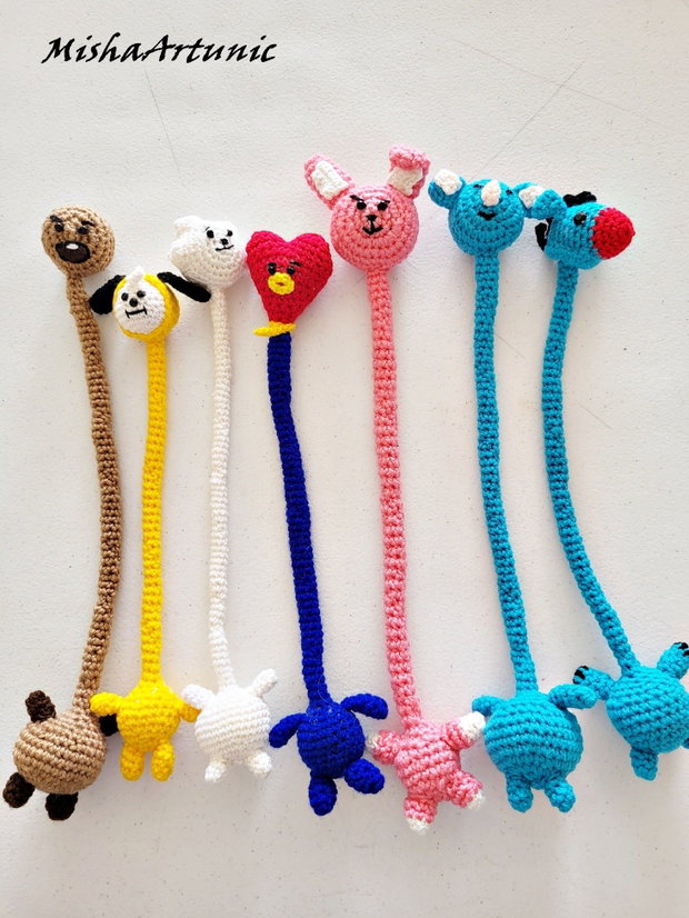 BTS accesorii crosetate