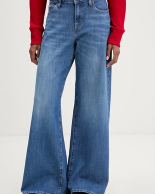 Guess Jeans blugi wide leg pentru femei