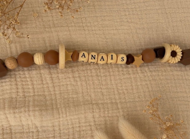 Lanț pentru suzetă personalizat