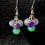 Cercei argint onix verde ametist onion lant argint minimalisti boho chic trendy
