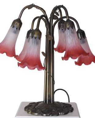 Lampa Art Nouveau cu sase brate