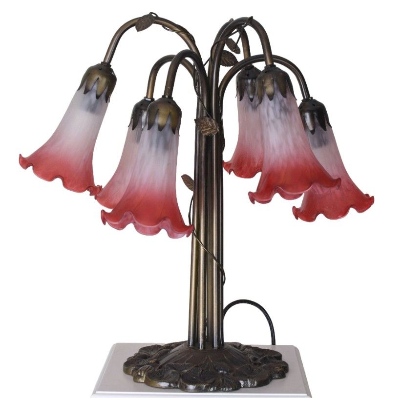 Lampa Art Nouveau cu sase brate
