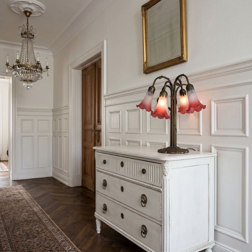 Lampa Art Nouveau cu sase brate