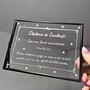 Cadou de suflet pentru educatoare - Diplomă de Excelență din Sticlă Gravată Manual