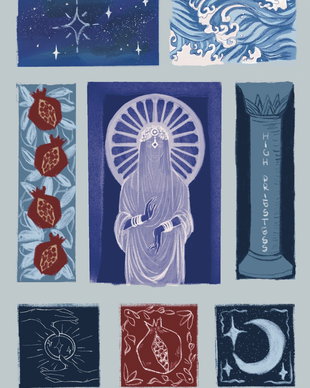 Sticker în Coală - The High Priestess