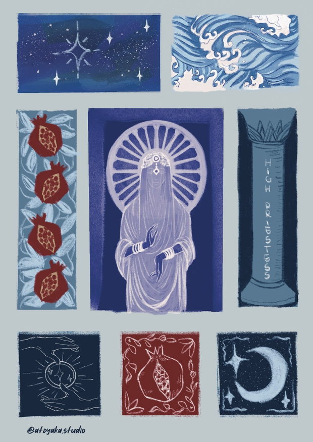Sticker în Coală - The High Priestess