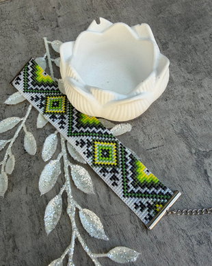Bratara boho - Ethno din margele Delica