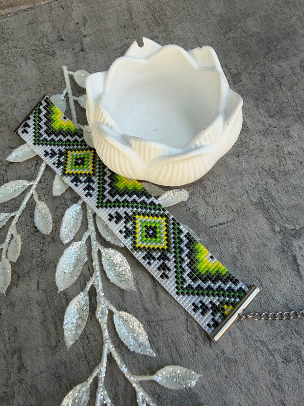 Bratara boho - Ethno din margele Delica