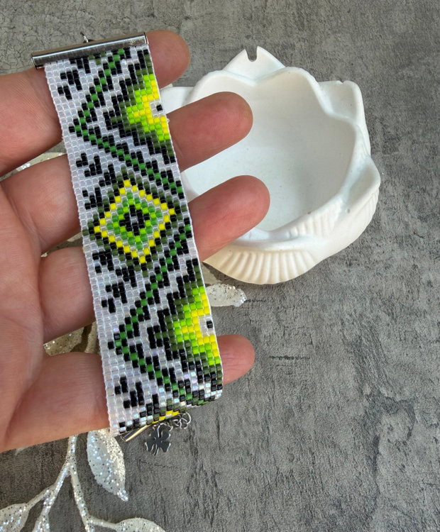 Bratara boho - Ethno din margele Delica