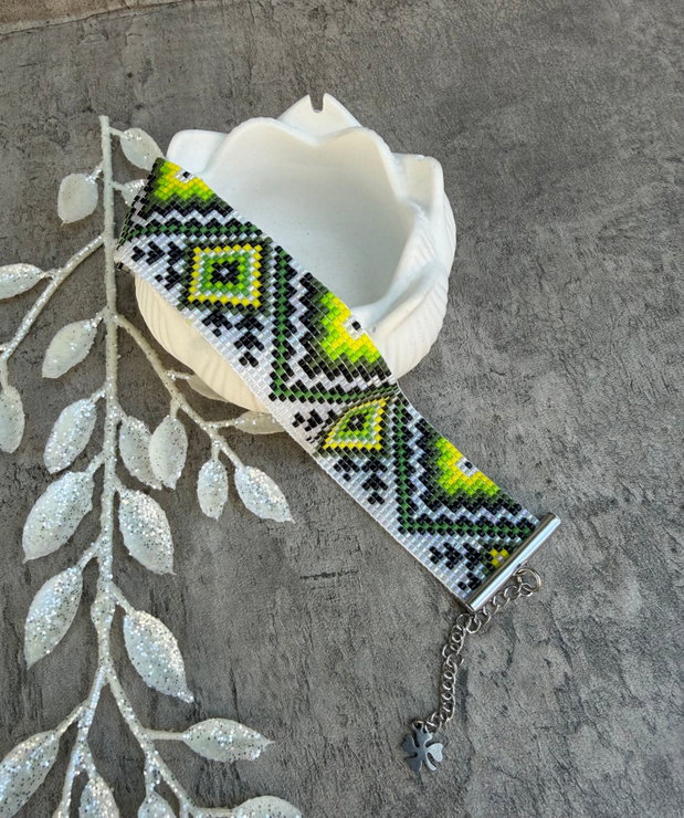 Bratara boho - Ethno din margele Delica