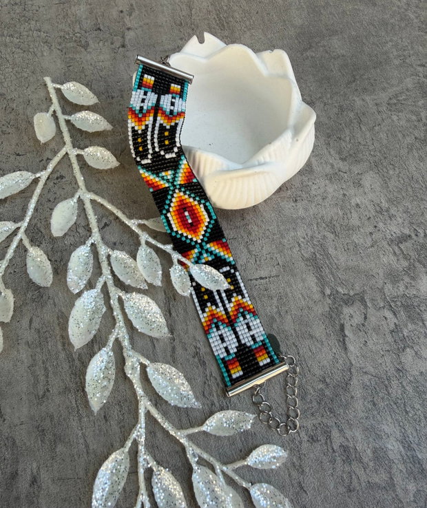 Bratara boho - Ethno din margele Delica