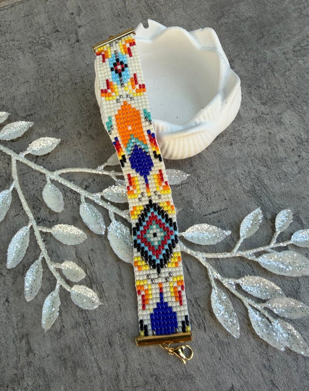 Bratara boho - Ethno din margele Toho
