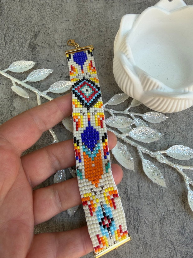 Bratara boho - Ethno din margele Toho