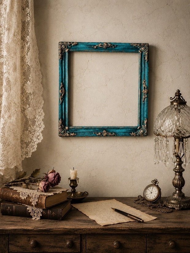 Rama Decorativă Recondiționată Eleganță Vintage