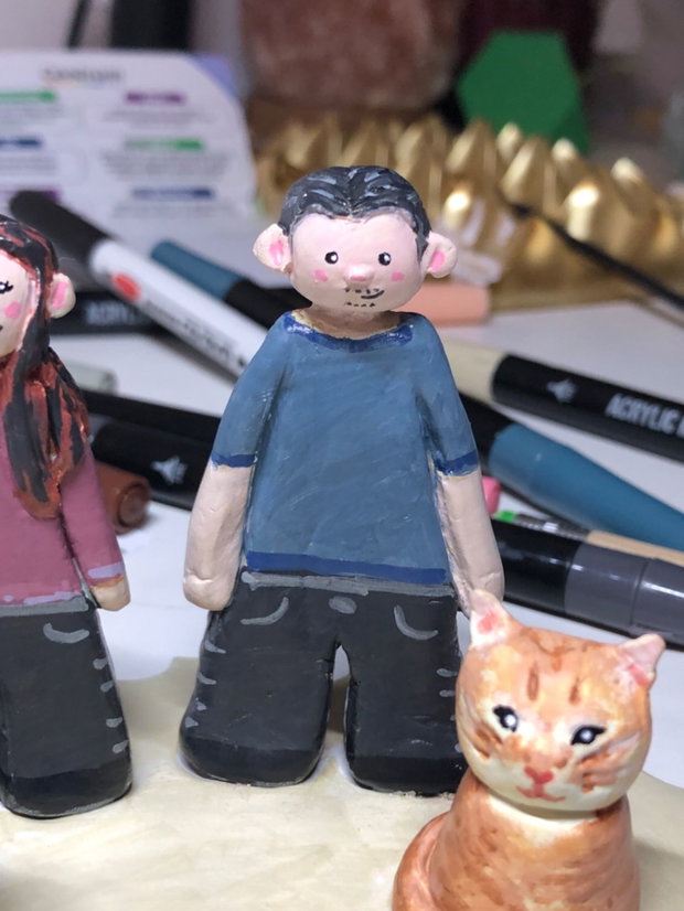 Figurină Mini Me Personalizată din lut