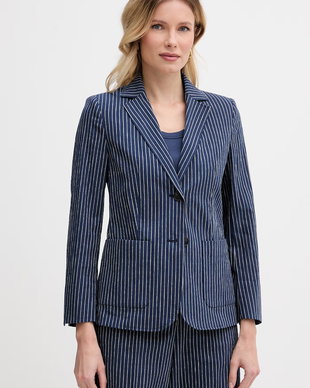 Weekend Max Mara sacou cu un singur rând de nasturi pentru femei cu bumbac ALETTA