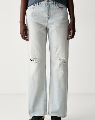 Calvin Klein Jeans blugi straight pentru femei