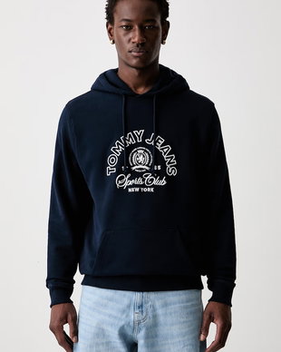 Tommy Jeans hanorac cu glugă pentru bărbați din bumbac