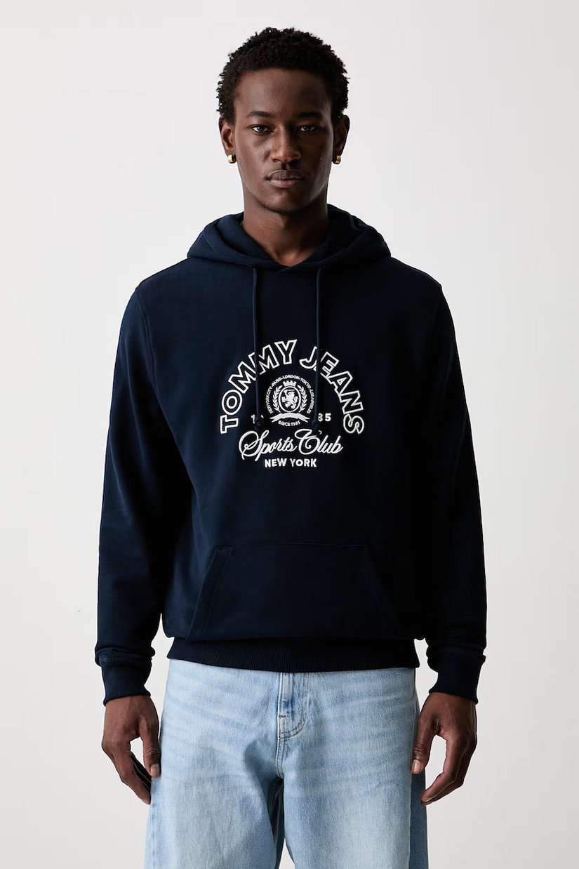 Tommy Jeans hanorac cu glugă pentru bărbați din bumbac