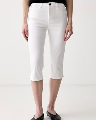 Guess pantaloni capri pentru femei cu lyocell CAROLYN