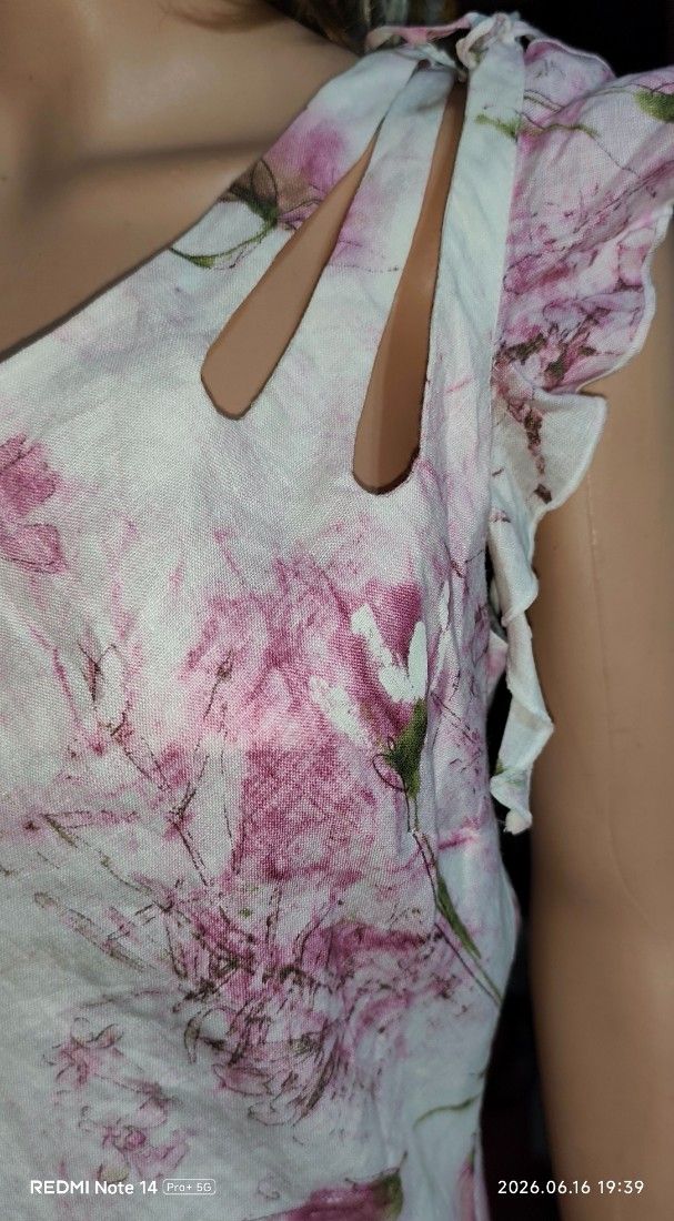 Rochie din in mărime s-m