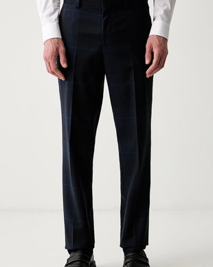 HUGO pantaloni slim fit pentru bărbați din lână Hogan263X