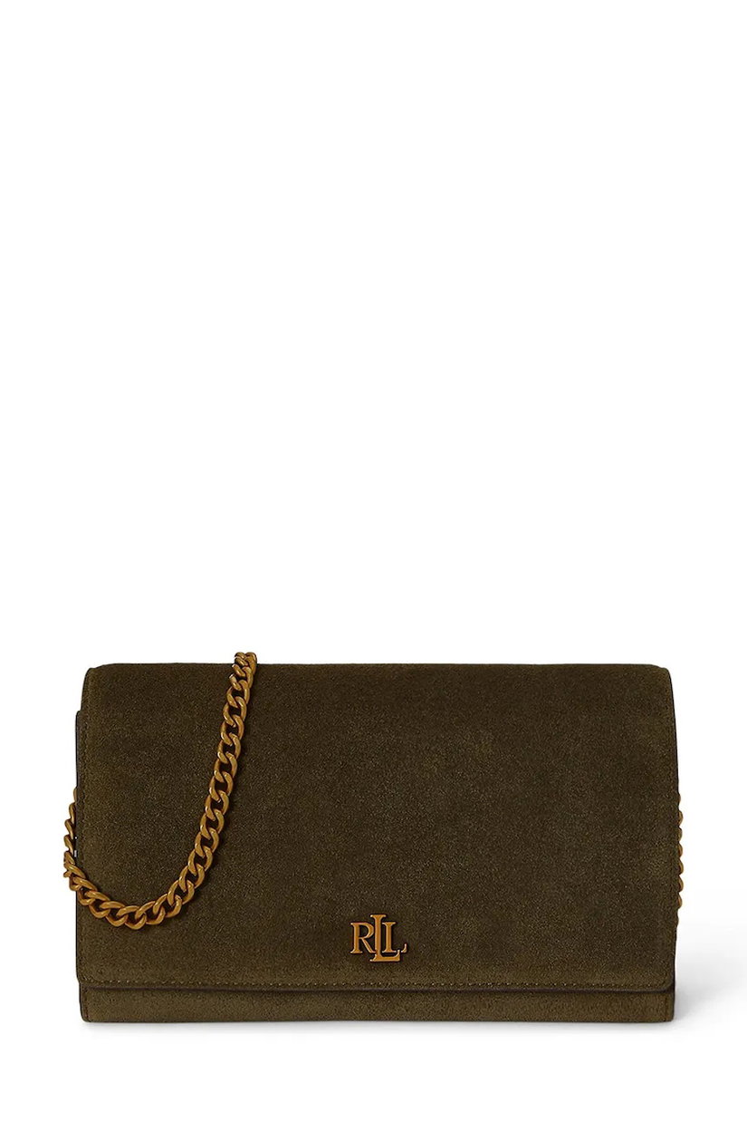 Lauren Ralph Lauren geantă crossbody pentru femei din piele întoarsă
