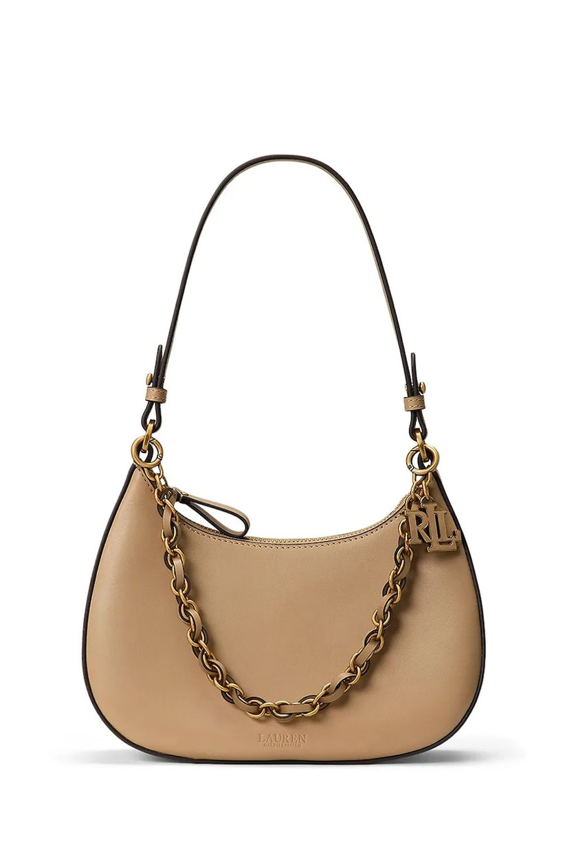 Lauren Ralph Lauren hobo bag pentru femei din piele