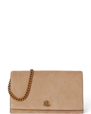 Lauren Ralph Lauren geantă crossbody pentru femei din piele întoarsă