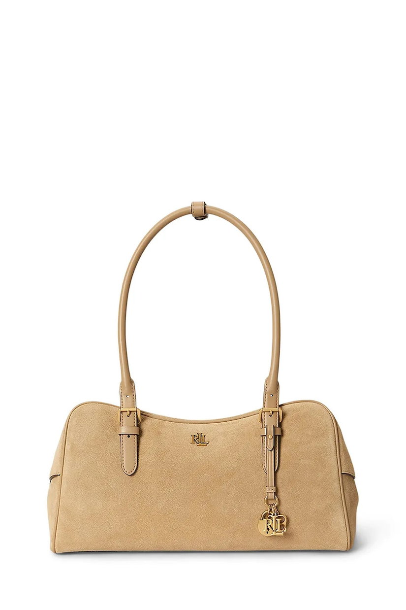 Lauren Ralph Lauren geantă baguette pentru femei din piele întoarsă