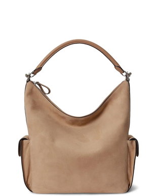 Lauren Ralph Lauren tote bag pentru femei din piele întoarsă