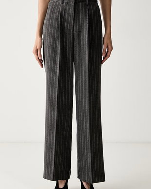 Karl Lagerfeld pantaloni de costum pentru femei cu vâscoză