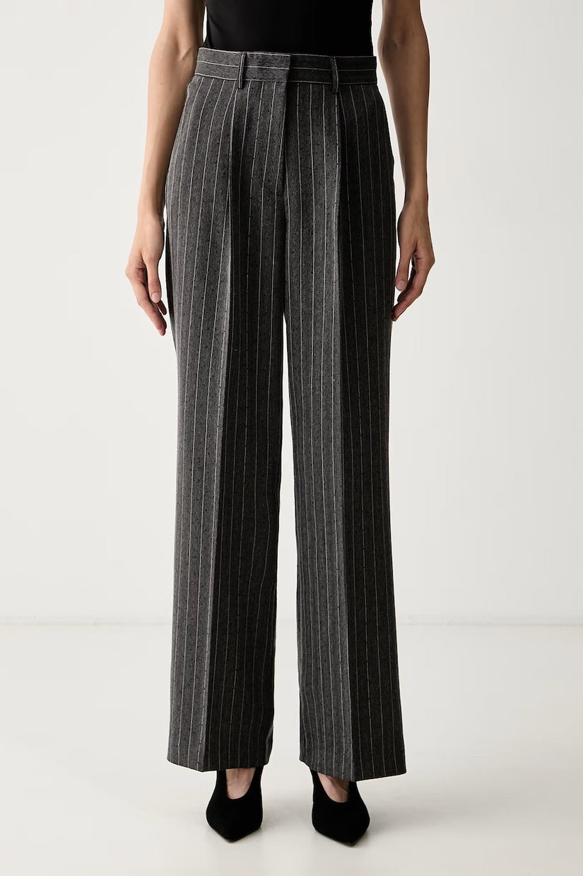 Karl Lagerfeld pantaloni de costum pentru femei cu vâscoză
