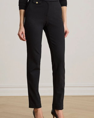 Lauren Ralph Lauren pantaloni slim fit pentru femei cu vâscoză