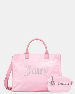 Juicy Couture geantă shopper pentru femei de velur Iris Velvet