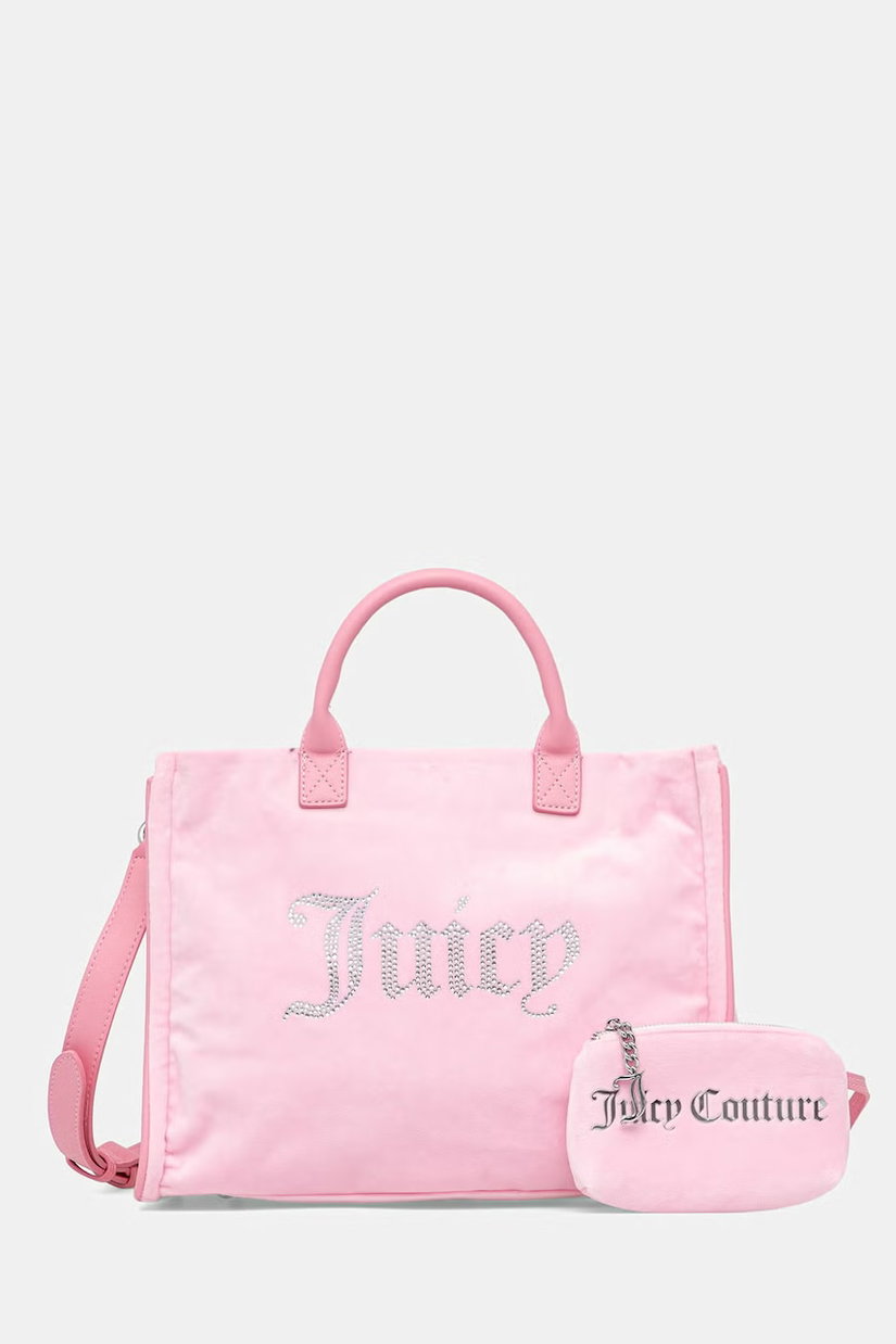Juicy Couture geantă shopper pentru femei de velur Iris Velvet