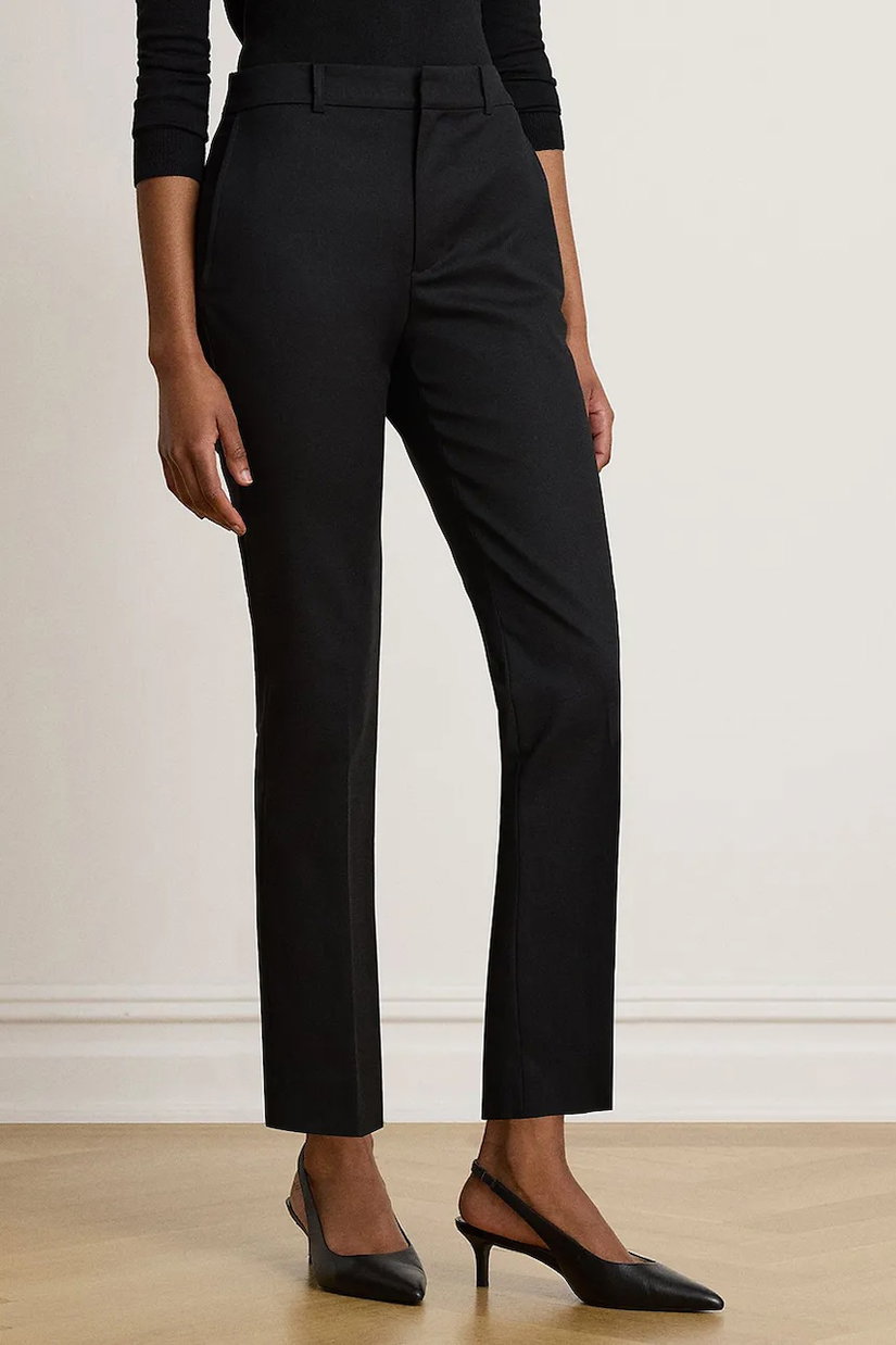 Lauren Ralph Lauren pantaloni slim fit pentru femei din bumbac cu elastan