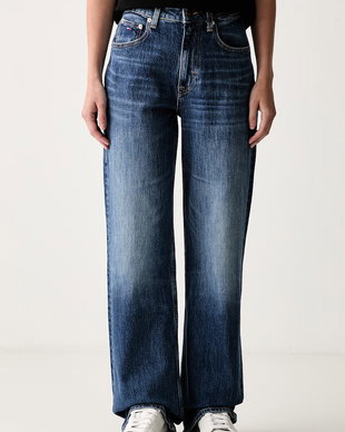Tommy Jeans blugi relaxed fit pentru femei