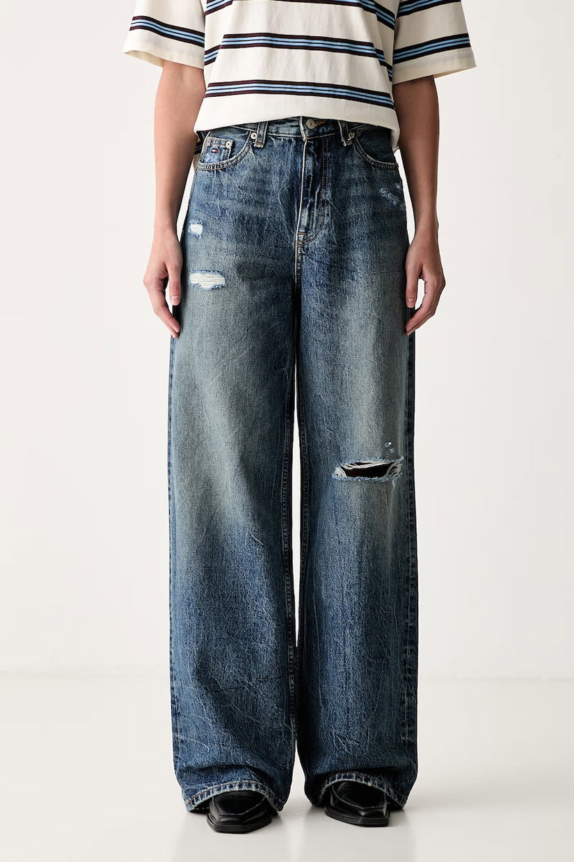 Tommy Jeans blugi wide leg pentru femei