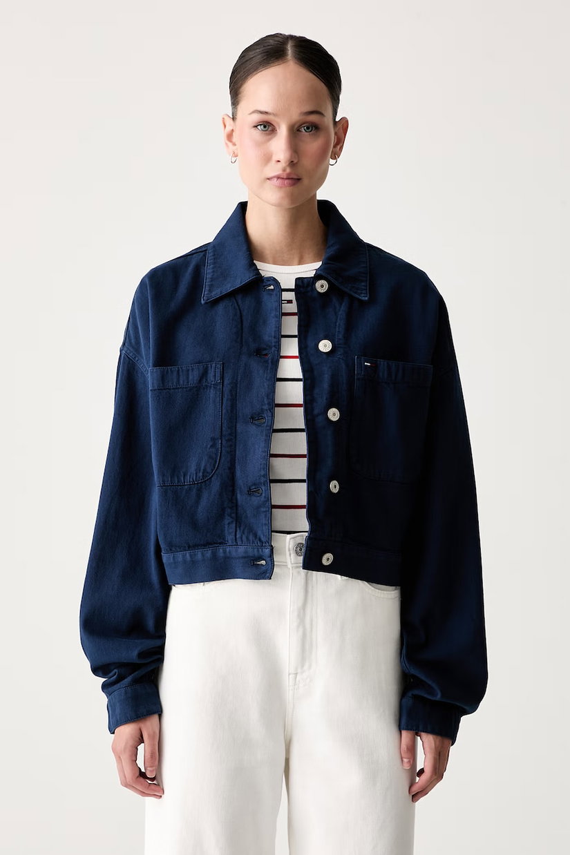 Tommy Jeans cămașă pentru femei din bumbac