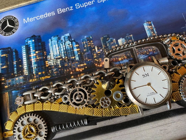 Mercedes Benz Super Sport 1928 Cod M 729・Stil steampunk・Cadouri handmade
