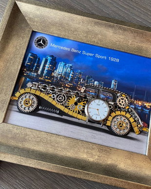 Mercedes Benz Super Sport 1928 Cod M 729・Stil steampunk・Cadouri handmade