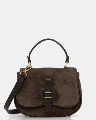 Coccinelle geantă crossbody pentru femei din piele întoarsă