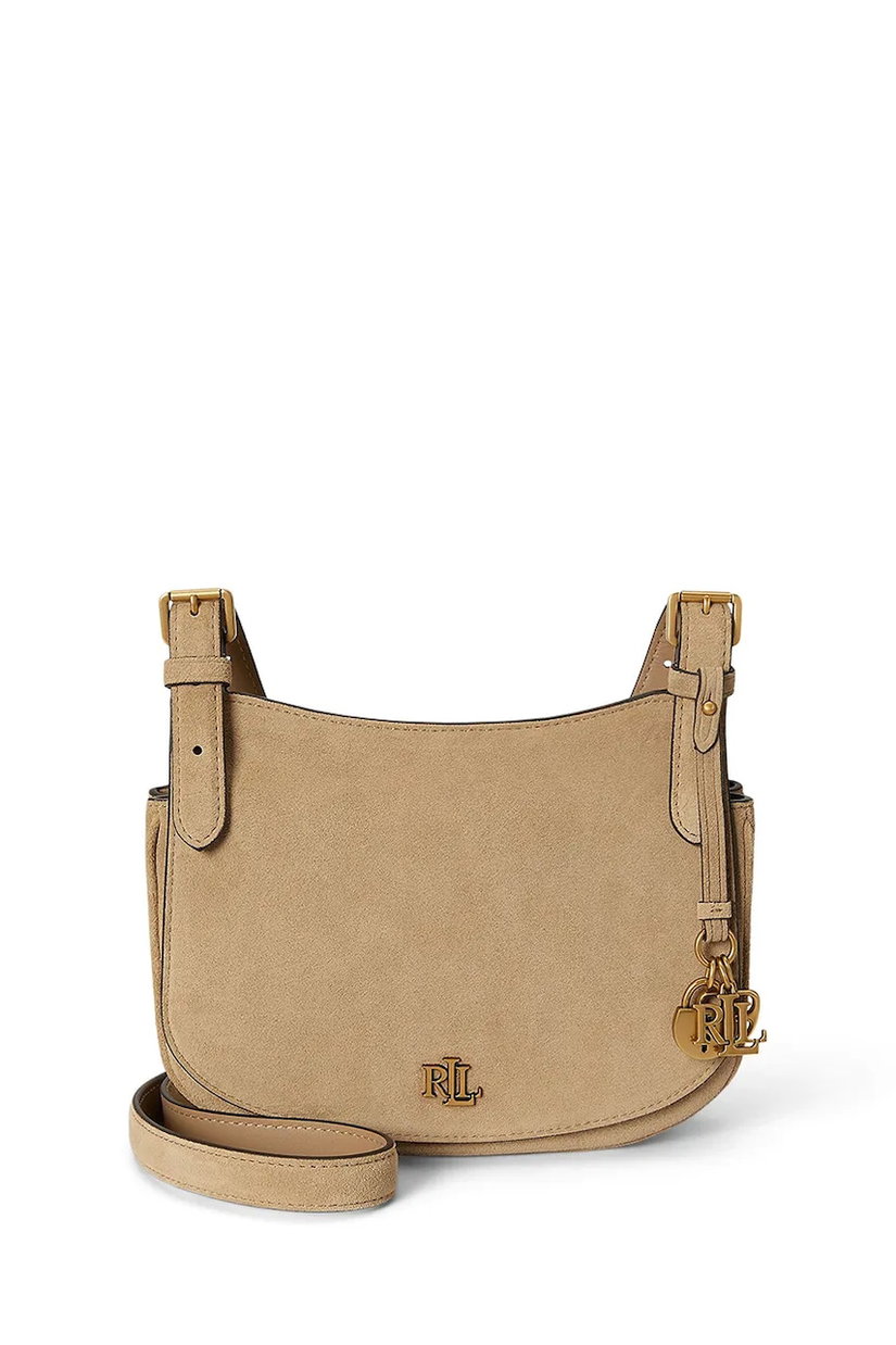 Lauren Ralph Lauren geantă crossbody pentru femei din piele întoarsă