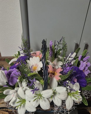Aranjamente  florale din sarma plusata