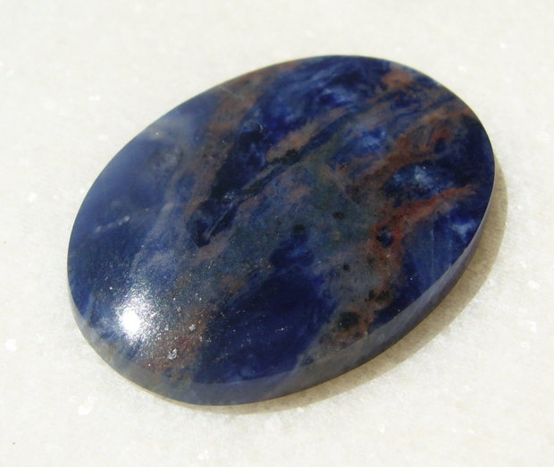 Sodalit cabochon aprox 36x26.5x5 mm