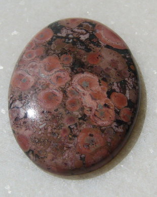 Popee jasper (INDIA - lucrat manual) cabochon aprox 41x30x6.4 mm