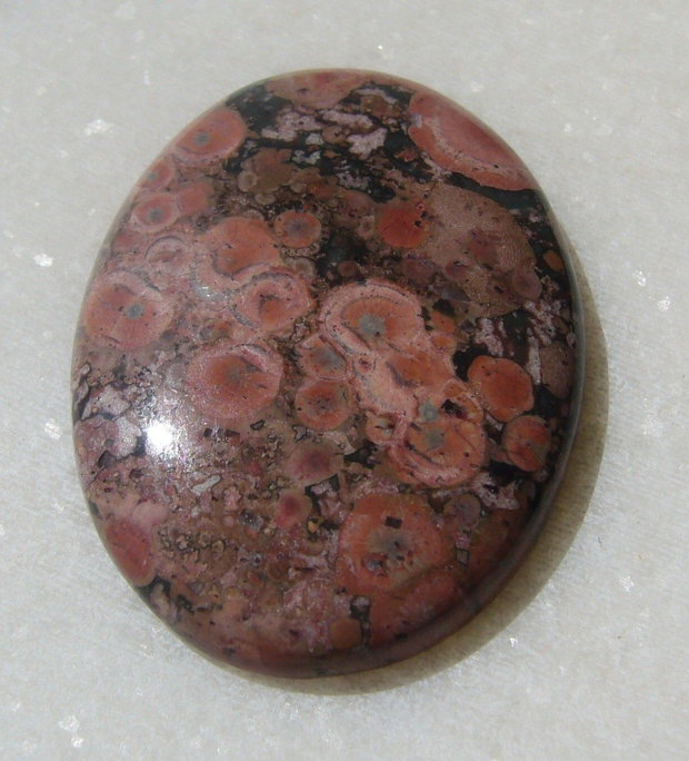 Popee jasper (INDIA - lucrat manual) cabochon aprox 41x30x6.4 mm